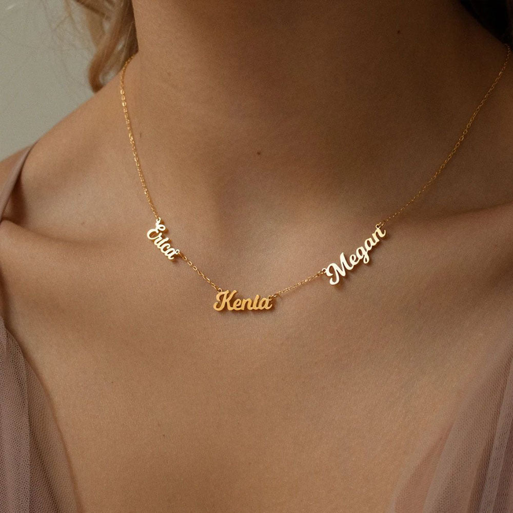 Personalised Dual/Triple Name Necklace